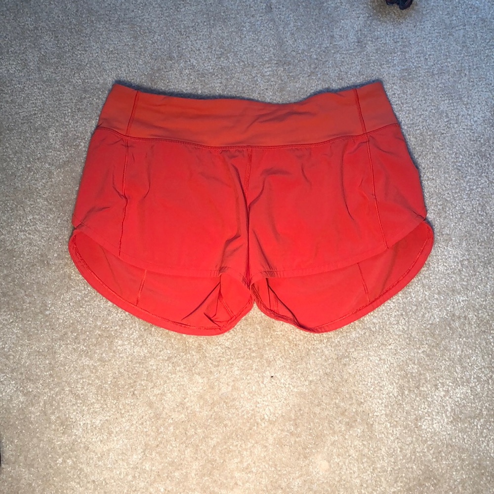 Red Lulu Lemon shorts